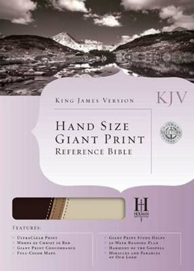 Picture of KJV Bible Reference Hand Size Giant Print Duotone Imitation Leather Brown