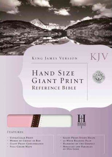Picture of KJV Bible Reference Hand Size Giant Print Duotone Imitation Leather Pink