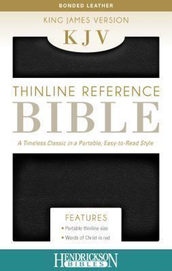 Picture of KJV Bible Reference Thinline Bonded Leather Black