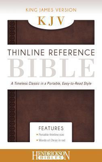 Picture of KJV Bible Reference Thinline Flexisoft Chestnut Brown