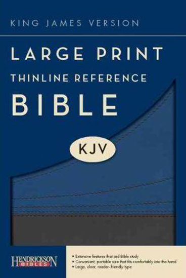 Picture of KJV Bible Reference Thinline Large Print Flexisoft Slate Blue
