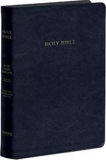Picture of KJV Bible Reference Thinline Large Print Genuine Leather Black