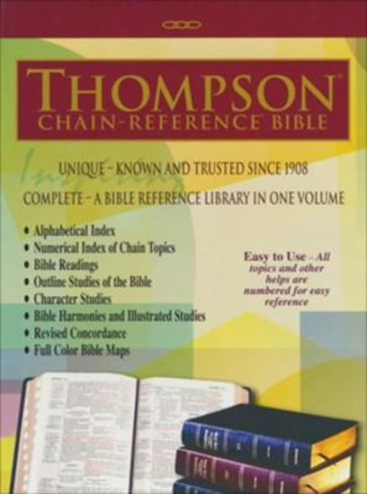 Picture of KJV Bible Reference Thompson Chain Bonded Leather Burgundy