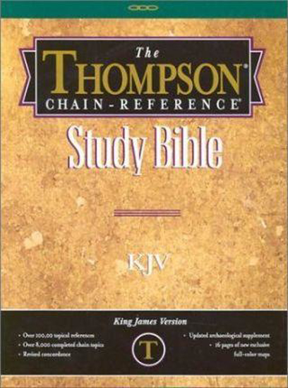Picture of KJV Bible Reference Thompson Chain Leather Black Indexed