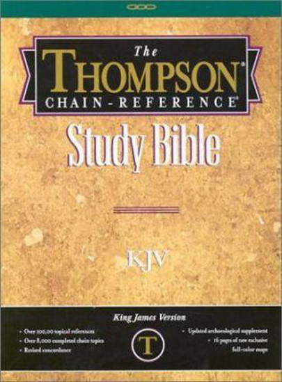 Picture of KJV Bible Reference Thompson Chain Leather Burgundy Indexed