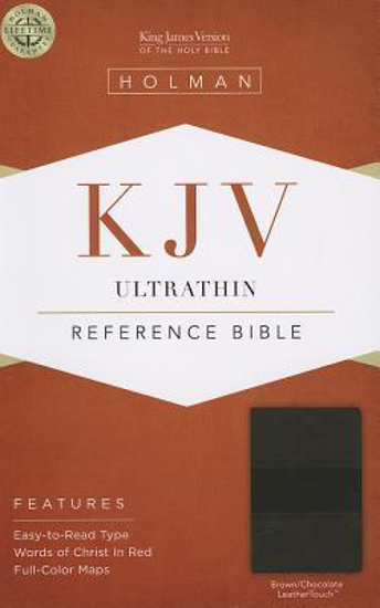 Picture of KJV Bible Reference Ultrathin  Leathertouch Brown Chocolate