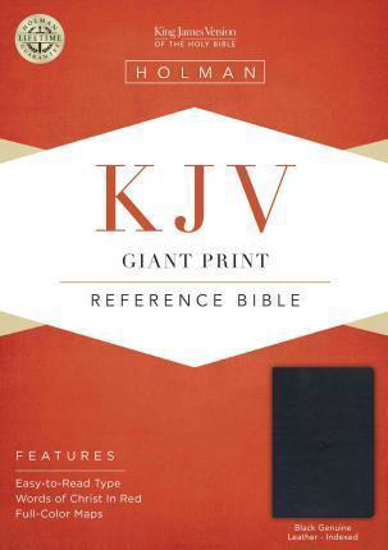 Picture of KJV Bible Refernce Giant Print Black Leather Indexed