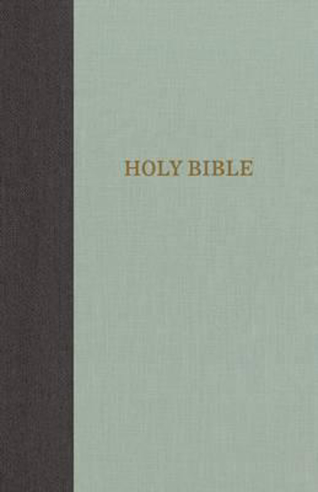 Picture of KJV Bible Thinline Large Print Cloth Over Board Grey Green