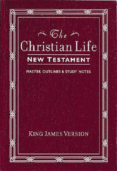 Picture of KJV New Testament Christian Life Comapct Leatherflex Burgundy