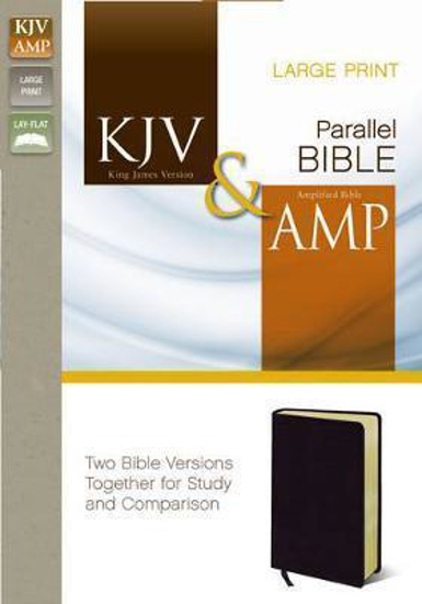 Picture of KJV/Amplified Parallel Bible Large Print Bonded Leather Black