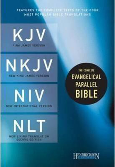 Picture of KJV/NKJV/NIV/NLT Bible Parallel Evangelical Hardcover