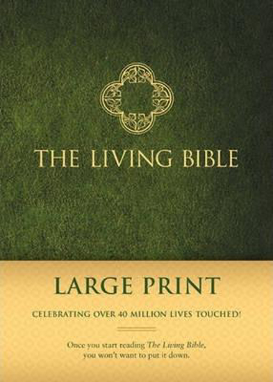 Picture of Living Bible Large Print Hardcover Green Padded