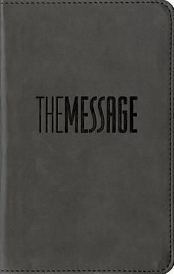 Picture of Message Bible Compact Leatherlook Graphite