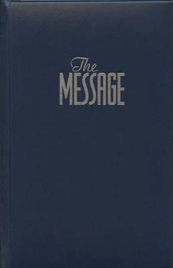 Picture of Message Bible Hardcover Padded Blue