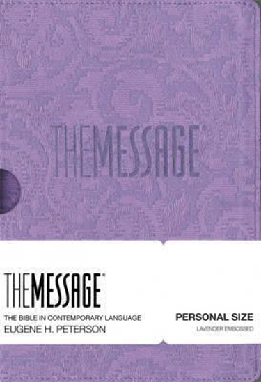 Picture of Message Bible Personal Leatherlook Lavender Embossed
