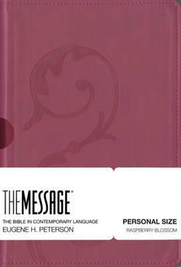 Picture of Message Bible Personal Leatherlook Rasberry Swirl