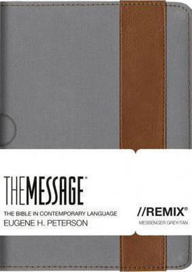 Picture of Message Bible Remix Leatherlook Messenger Grey Tan