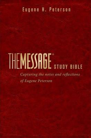 Picture of Message Bible Study Leatherlook Burgundy