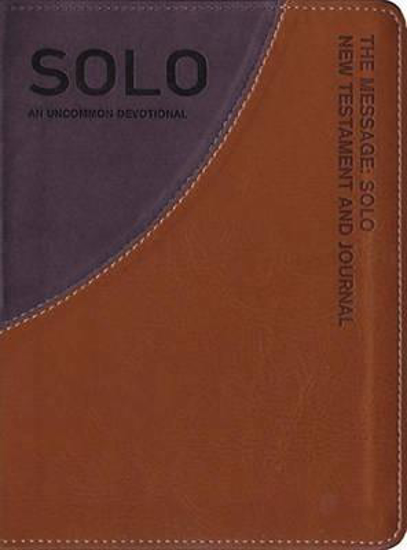 Picture of Message New Testament SOLO Leatherlook Tan Grey