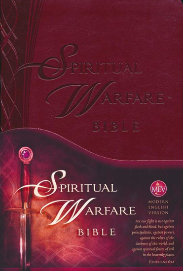 Picture of Spiritual Warfare Bible: Modern English Version (MEV), Leather, imitation by Charisma