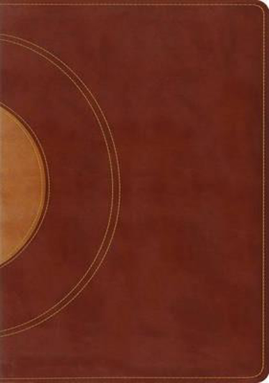 Picture of ESV Study Bible Walnut Taupe Core Design by Crossroad