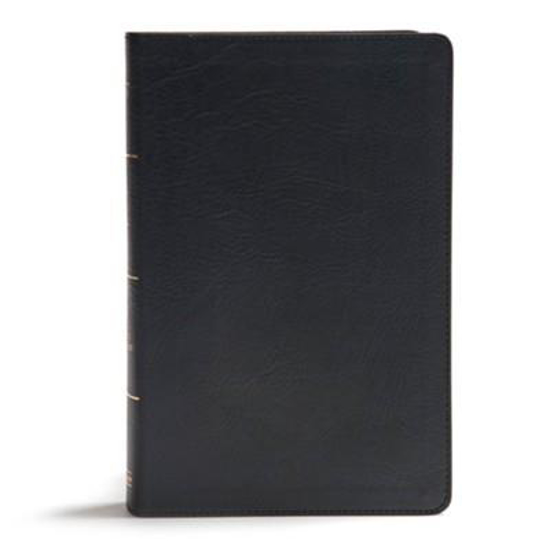 Picture of KJV Giant-Print Reference Bible--soft leather-look, black (indexed) by Holman
