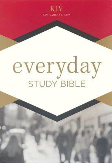 Picture of KJV Everyday Study Bible Navy Cross I/L by Holman