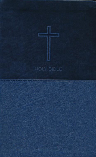 Picture of NKJV Value Thinline Bible Standard Print Blue Imitation Leather by Thomas Nelson