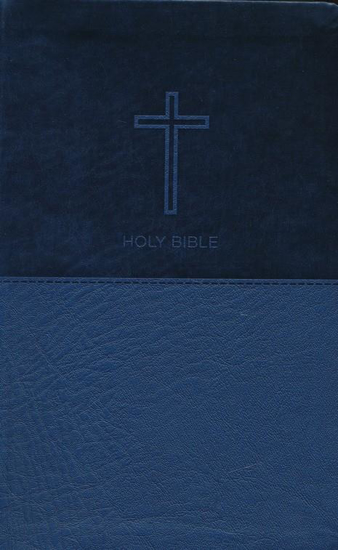 Picture of NKJV Value Thinline Bible Standard Print Blue Imitation Leather by Thomas Nelson