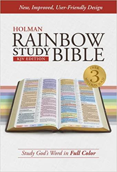 Picture of KJV Rainbow Study Bible, Jacketed Hardcover, Indexed by Holman