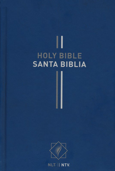 Picture of Biblia Bilingue NLT/NTV, Enc. Dura Azul Spanish-English (NLT/NTV Bilingual Bible, Hardcover, Blue)