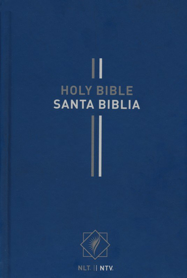 Picture of Biblia Bilingue NLT/NTV, Enc. Dura Azul Spanish-English (NLT/NTV Bilingual Bible, Hardcover, Blue)