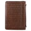 Picture of Trust In The Lord Brown Faux Leather Classic Bible Cover - Proverbs: 3:5