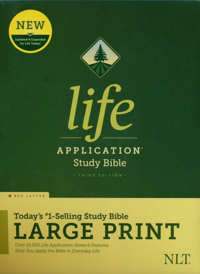 Picture of NLT Life Application Large-Print Study Bible, Third Edition--hardcover, red letter