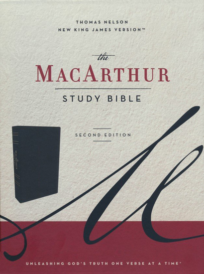 Picture of NKJV Macarthur Study Bible Black 2nd Ed Leathersoft by John MacArthur