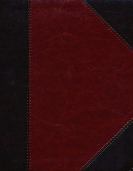 Picture of ESV Single-Column Journaling Bible--soft leather-look, brown/cordovan with portfolio design