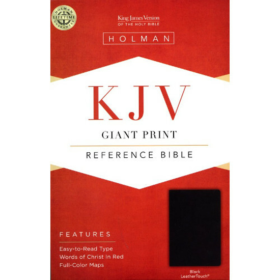 Picture of KJV Bible Reference  Giant Print Leathertouch Black by B. HOLMAN