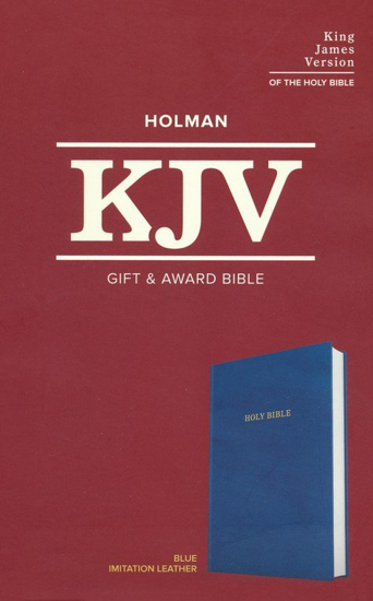 Picture of KJV Gift & Award Bible blue imitation leather