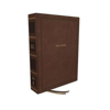 Picture of NKJV Reference Bible Wide Margin Large Print Brown