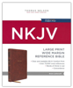 Picture of NKJV Reference Bible Wide Margin Large Print Brown