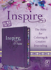 Picture of NLT Inspire PRAISE Bible, Filament-Enabled Edition (Hardcover LeatherLike, Purple): The Bible for Coloring & Creative Journaling