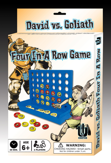 Picture of Four In A Row David And Goliath Board Game by Cactus
