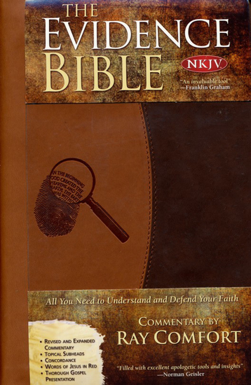 Picture of NKJV Evidence Bible, Duo-Tone Brown/Beige Imitation Leather