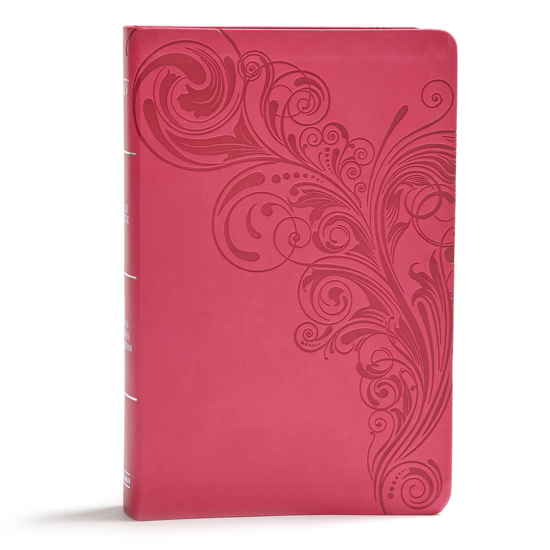 Picture of KJV Giant Print Reference Bible, Leathertouch, Pink