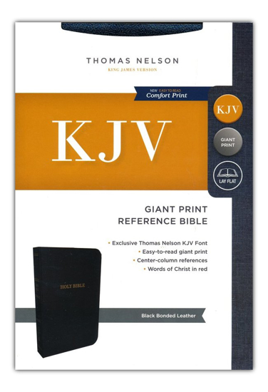 Picture of KJV Giant Print Reference Bible, Black Bonded Leather