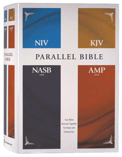 Picture of Comparative Study Bible, Parallel NIV, KJV, NASB, AMP by Zondervan