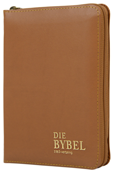 Picture of Bible – Afrikaans 1983 Tan Bnd Lthr Zip