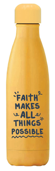 Picture of Faith Makes All Things Possible Stainless Steel Drink Bottle