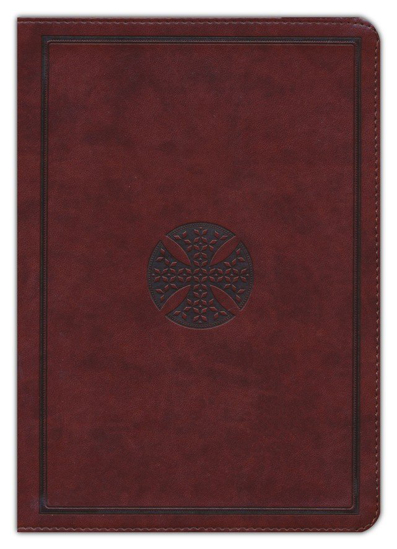 Picture of ESV Journaling Bible®, Interleaved Edition  TruTone®, Mahogany, Mosaic Cross Design