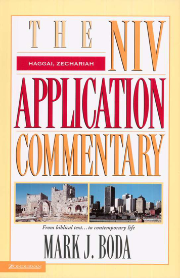 Picture of Haggai and Zechariah: NIV Application Commentary by Mark J. Boda
